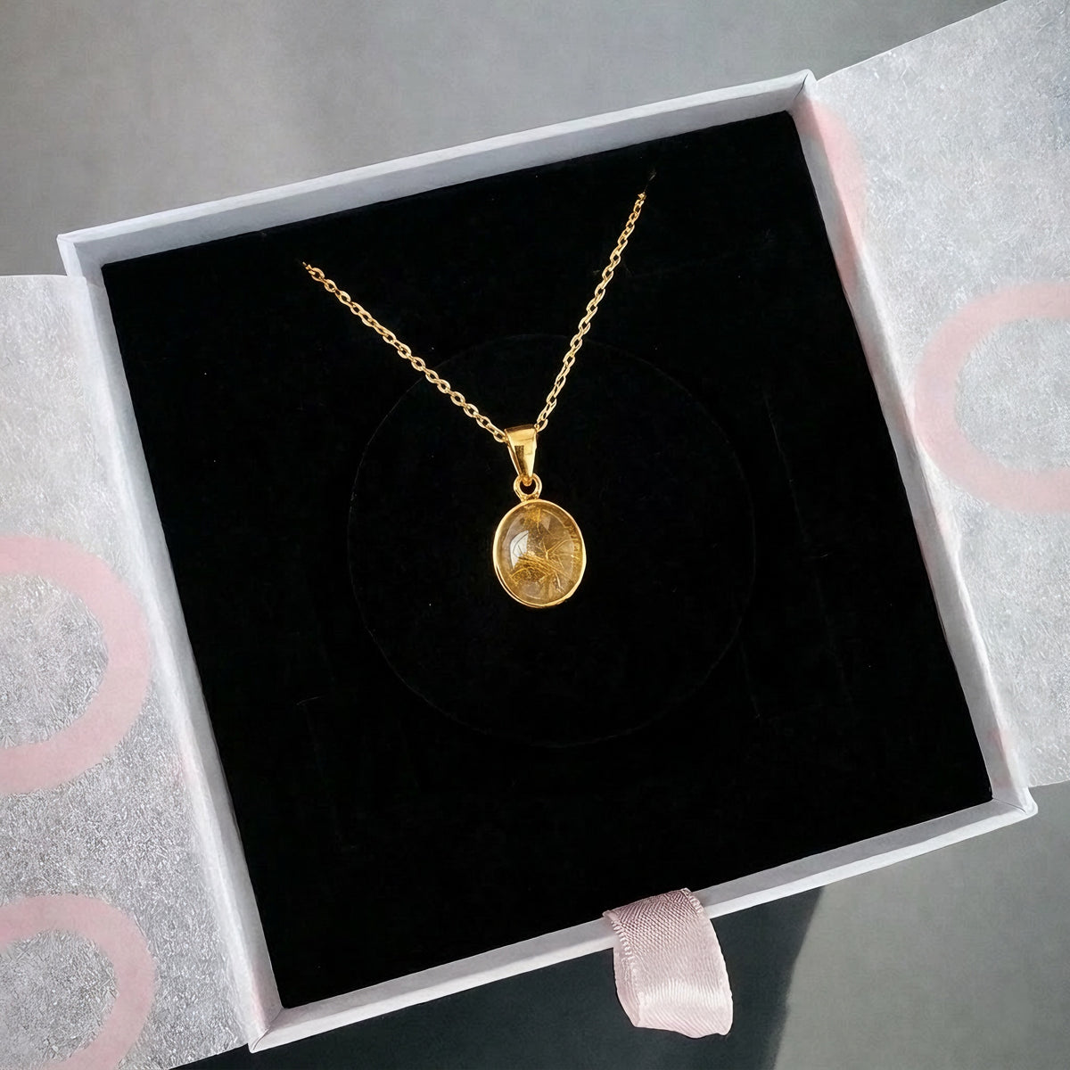Sitrin Minimal Gold Kolye