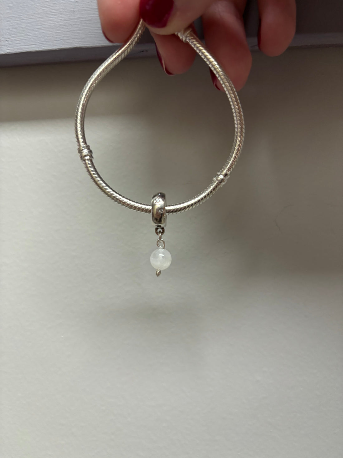 Ay Taşı Gümüş Charm