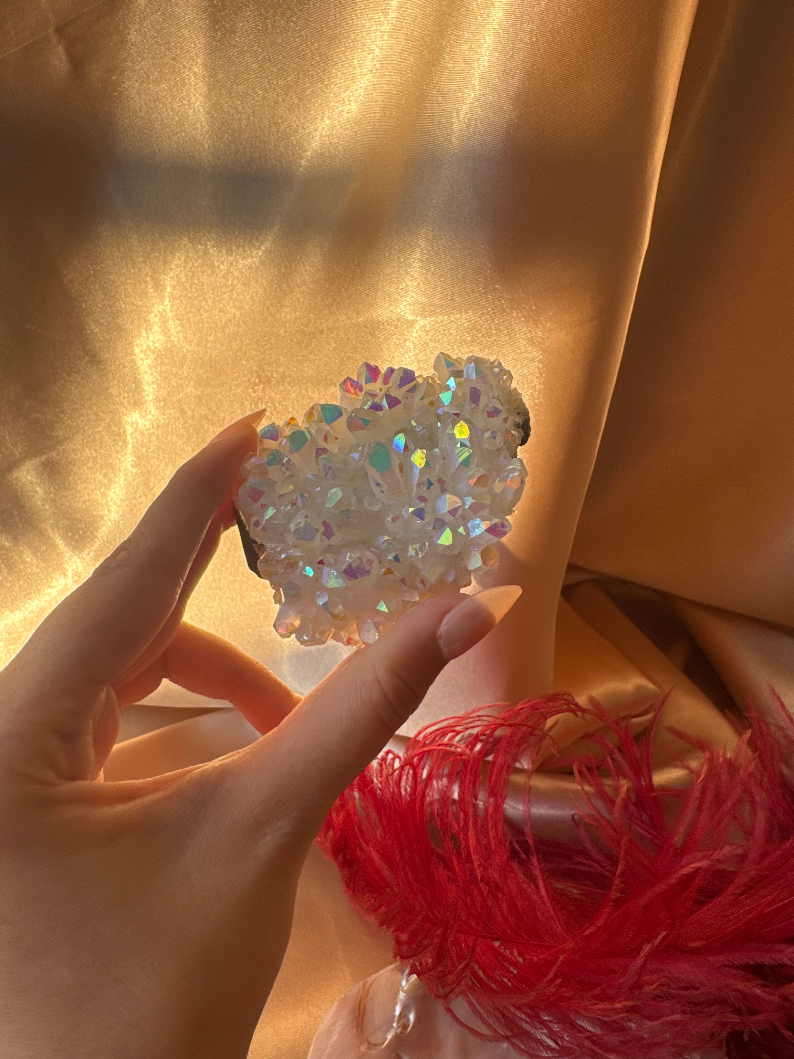 Aura Melek Kuvars İşlenmemiş Parça (Büyük Boy)