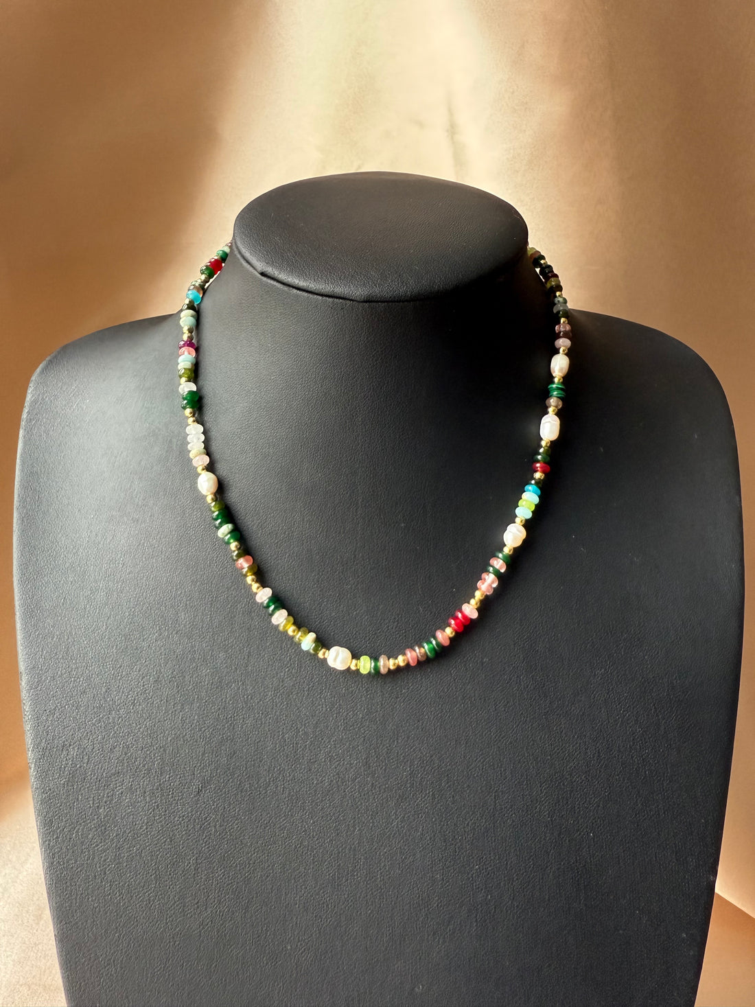 Karışık Doğal Taşlı Bohem Dizi Kolye