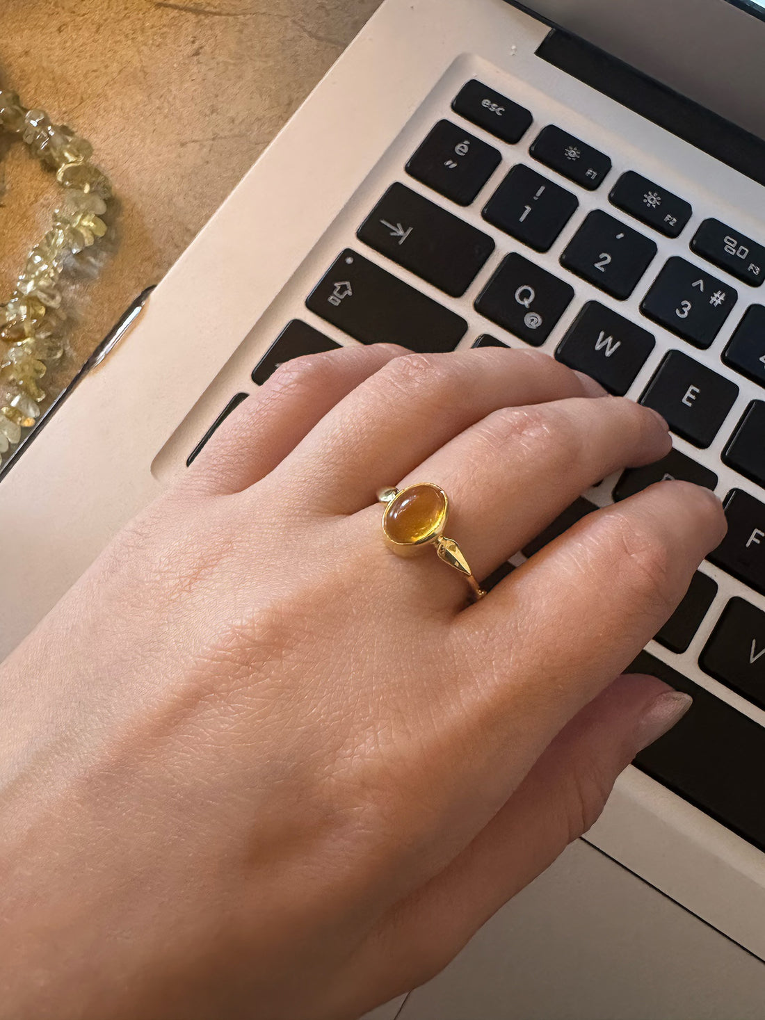 Sitrin Mary Gold Yüzük