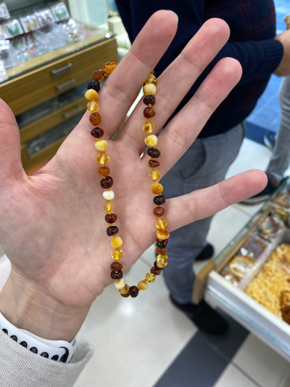 Kehribar Bebek Kolyesi