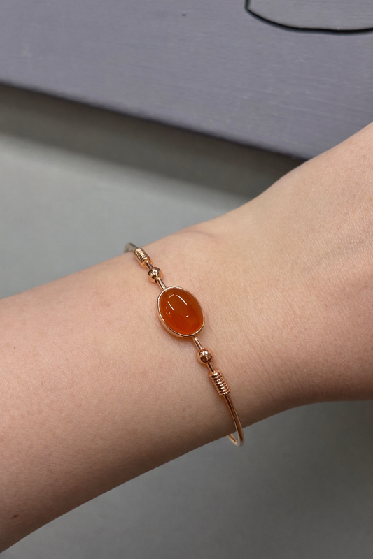 Akik Rose Gold Bileklik