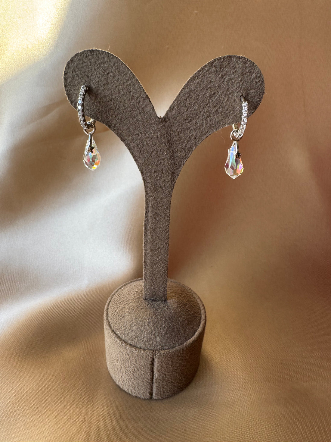 Aura Melek Kuvars Gümüş Küpe