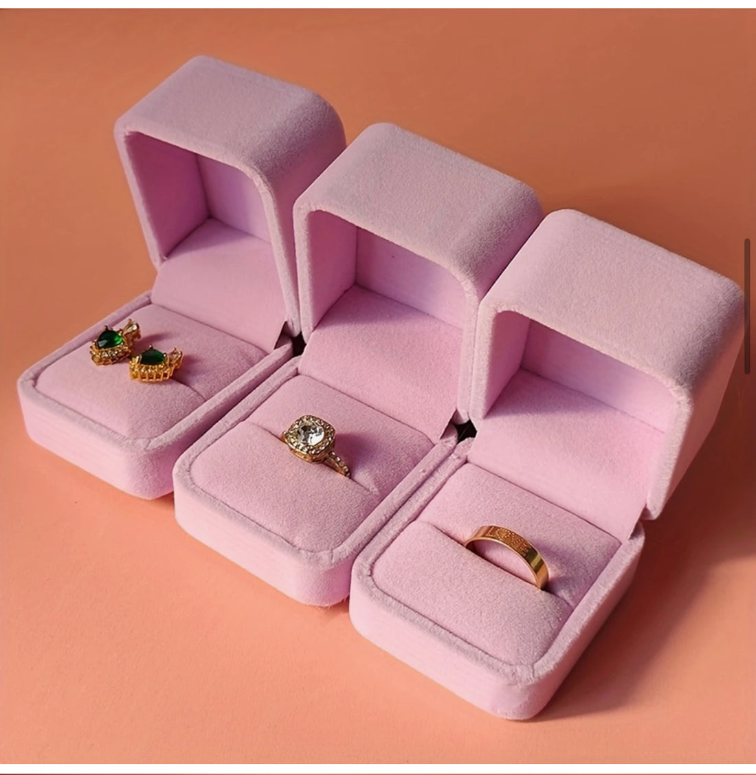 Lüx Kadife Yüzük Kutusu
