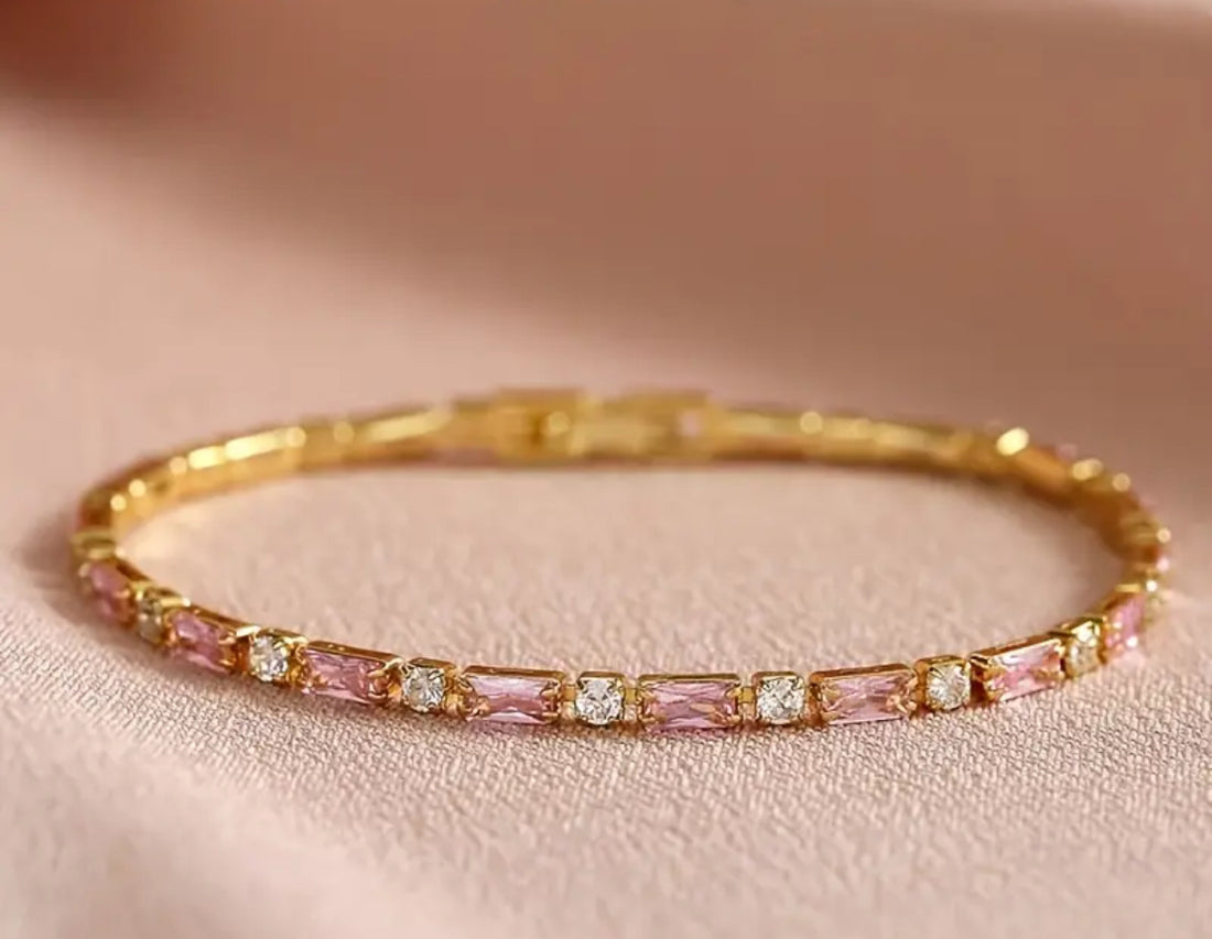 Pembe Kuvars Aura Rose Gold Bileklik