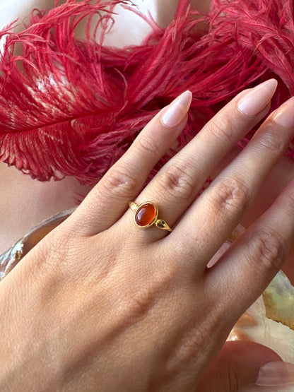 Akik Mary Gold Yüzük