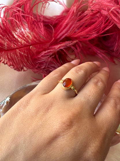 Akik Mary Gold Yüzük