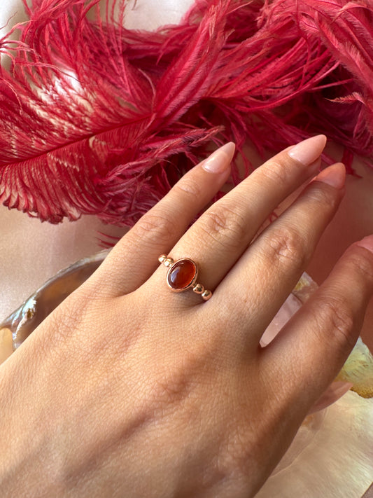 Akik Hera Rose Gold Yüzük