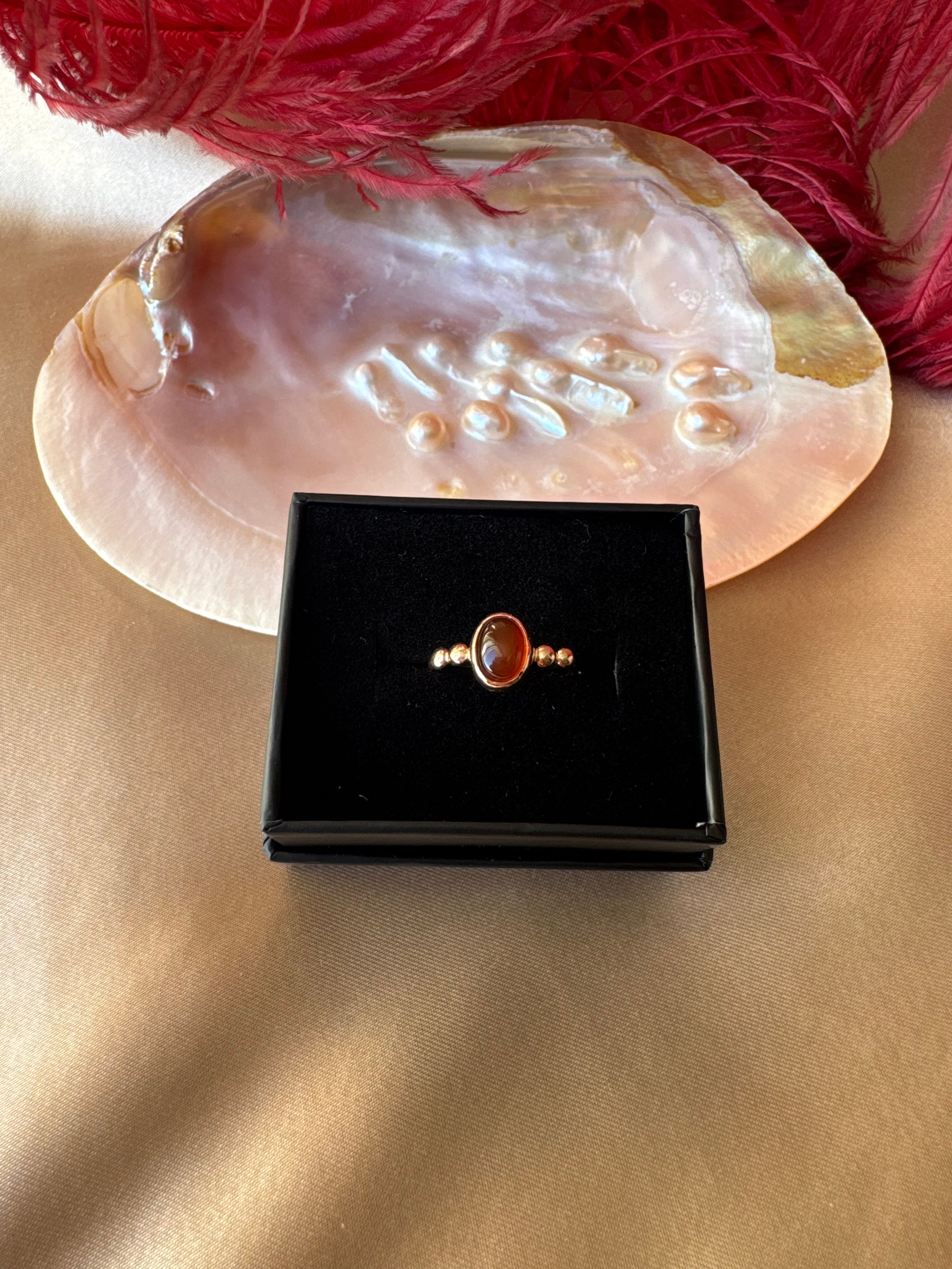 Akik Hera Rose Gold Yüzük