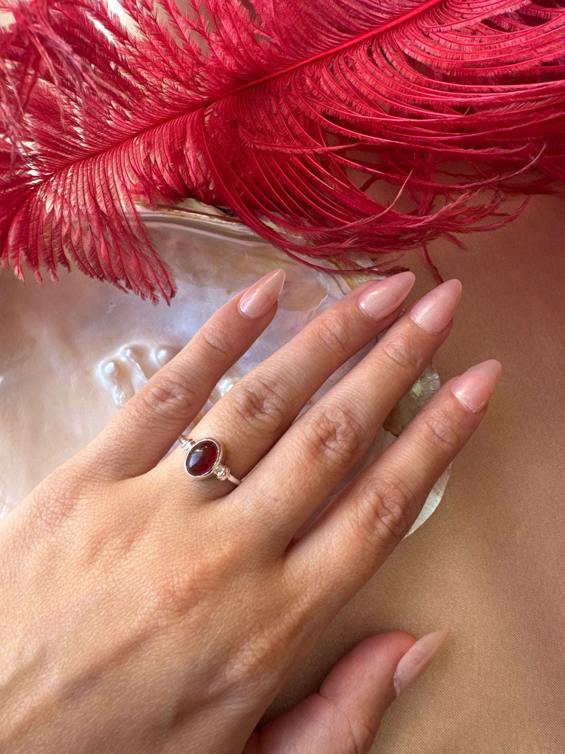 Akik Diana Gümüş Yüzük