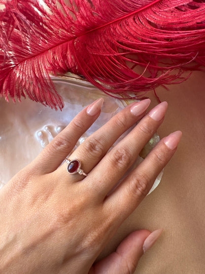 Akik Diana Gümüş Yüzük