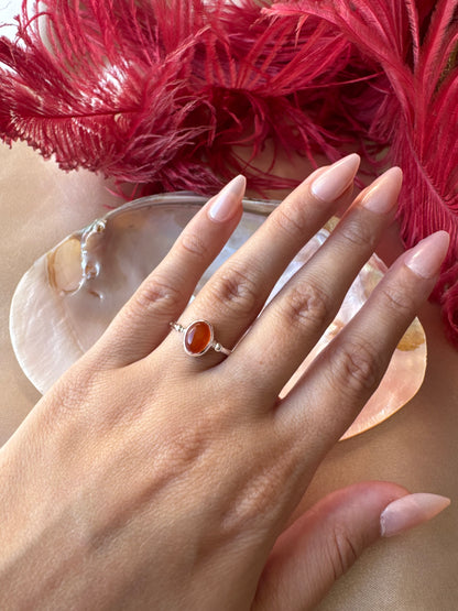 Akik Basic Gümüş Yüzük