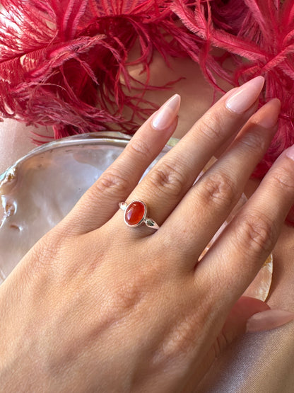 Akik Mary Gümüş Yüzük