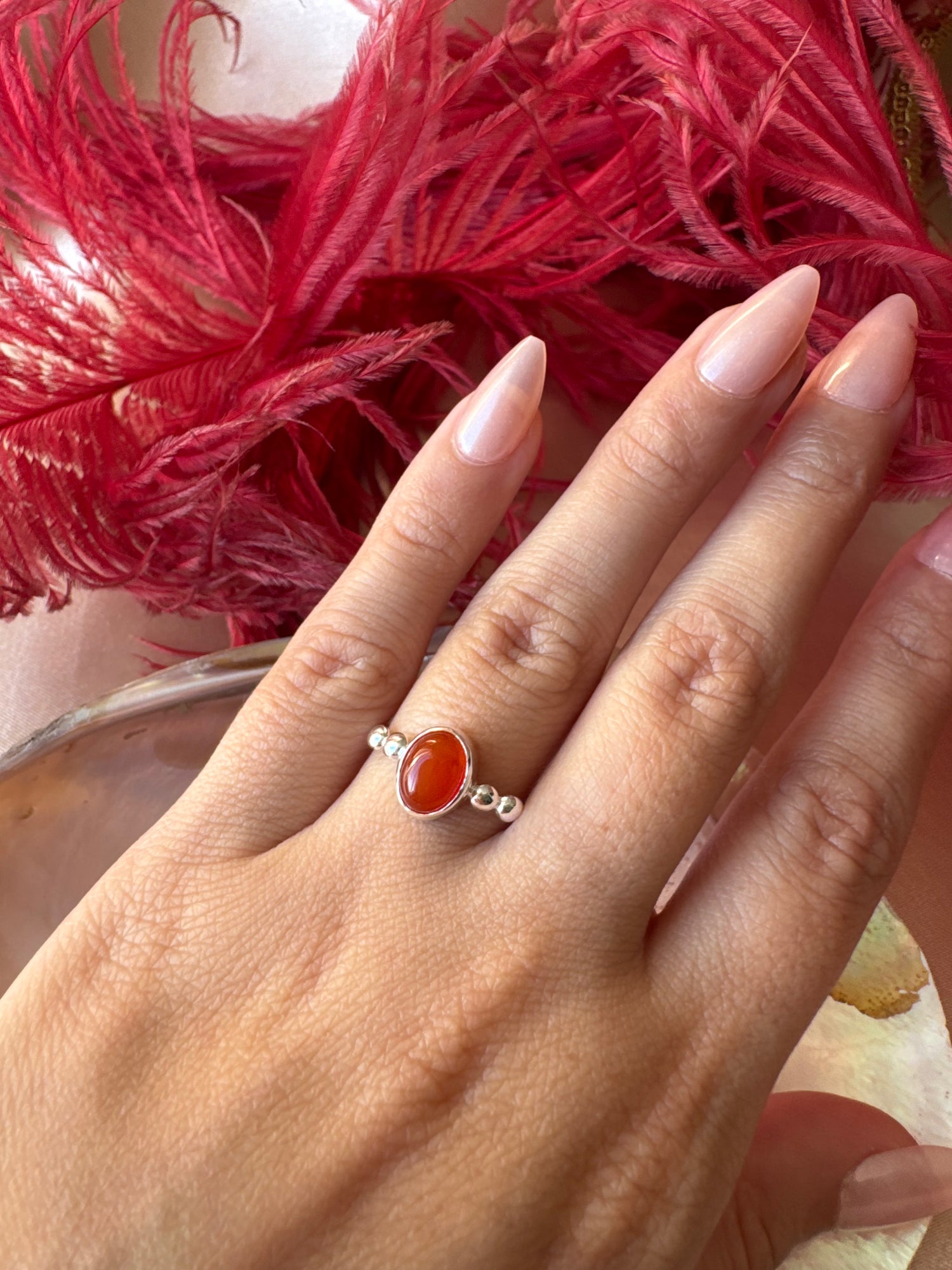 Akik Hera Gümüş Yüzük