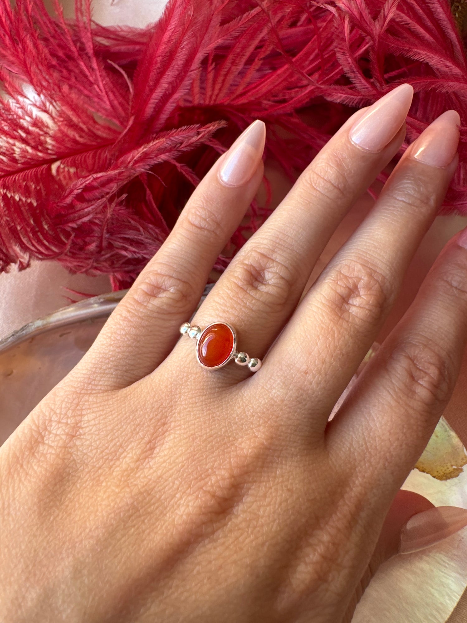 Akik Hera Gümüş Yüzük