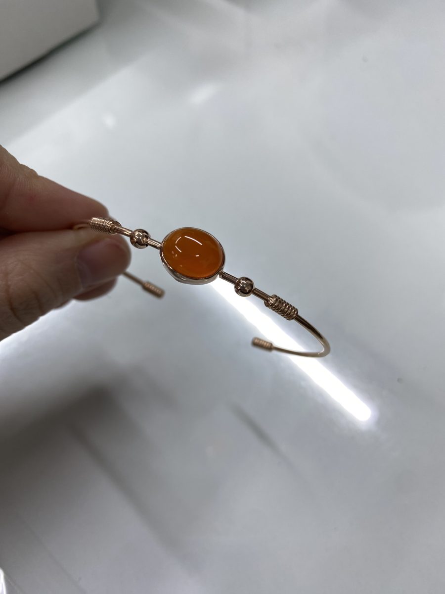 Akik Rose Gold Bileklik