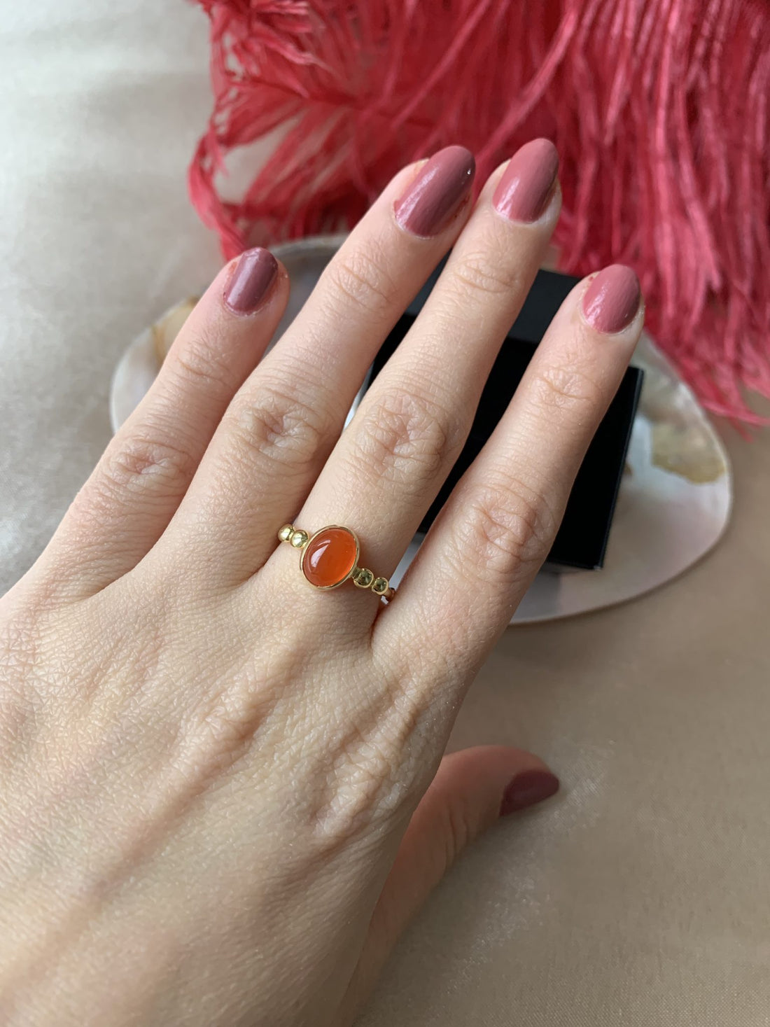 Akik Hera Gold Yüzük