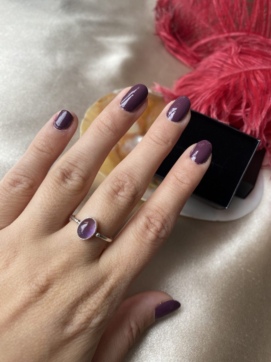 Ametist Basic Gümüş Yüzük