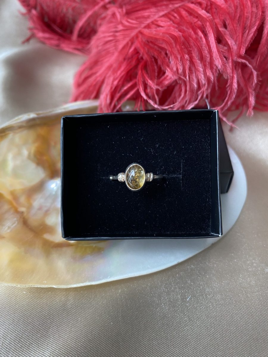 Sitrin Diana Gümüş Yüzük