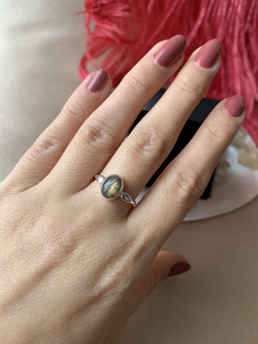 Labradorit Mary Gümüş Yüzük