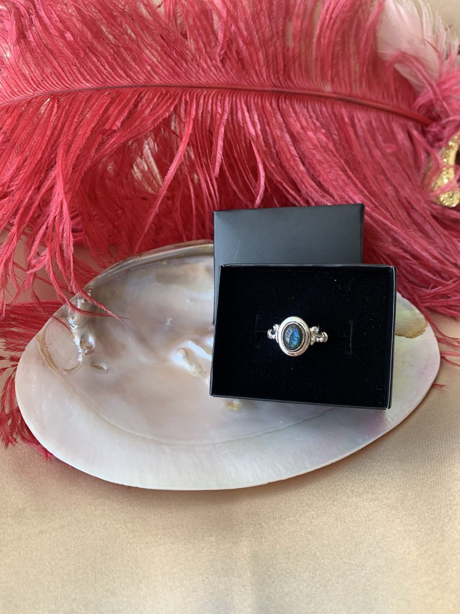 Labradorit Vintage Gümüş Yüzük