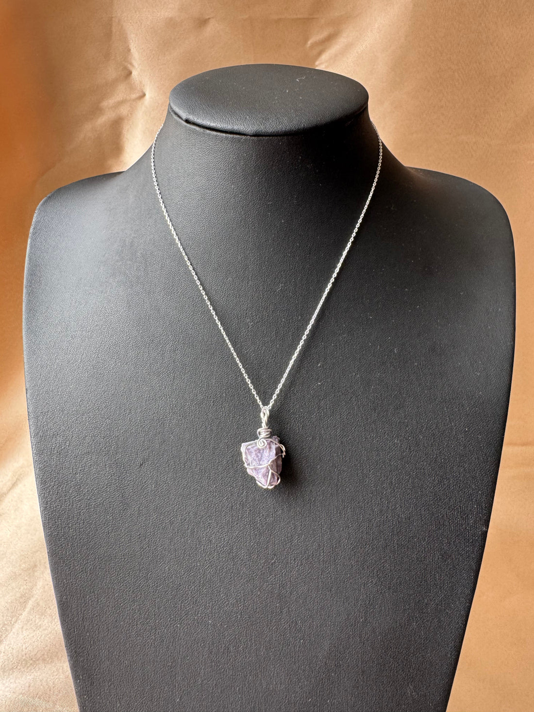 Lepidolit Sarmal Kolye