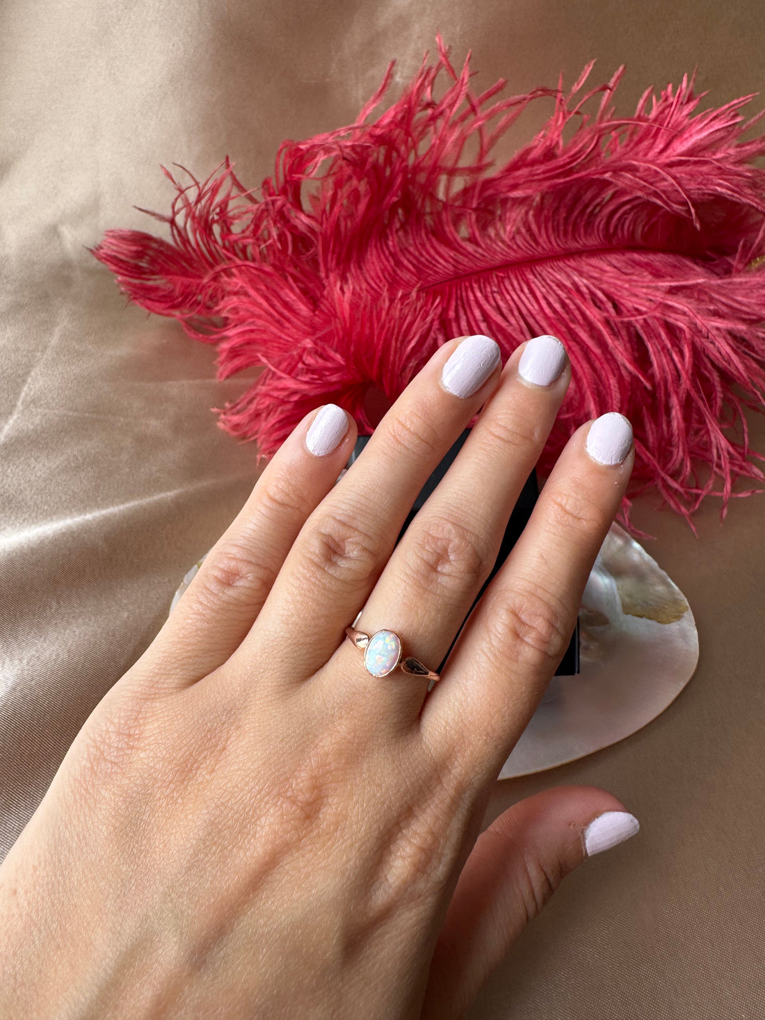 Opal Mary Rose Gold Yüzük