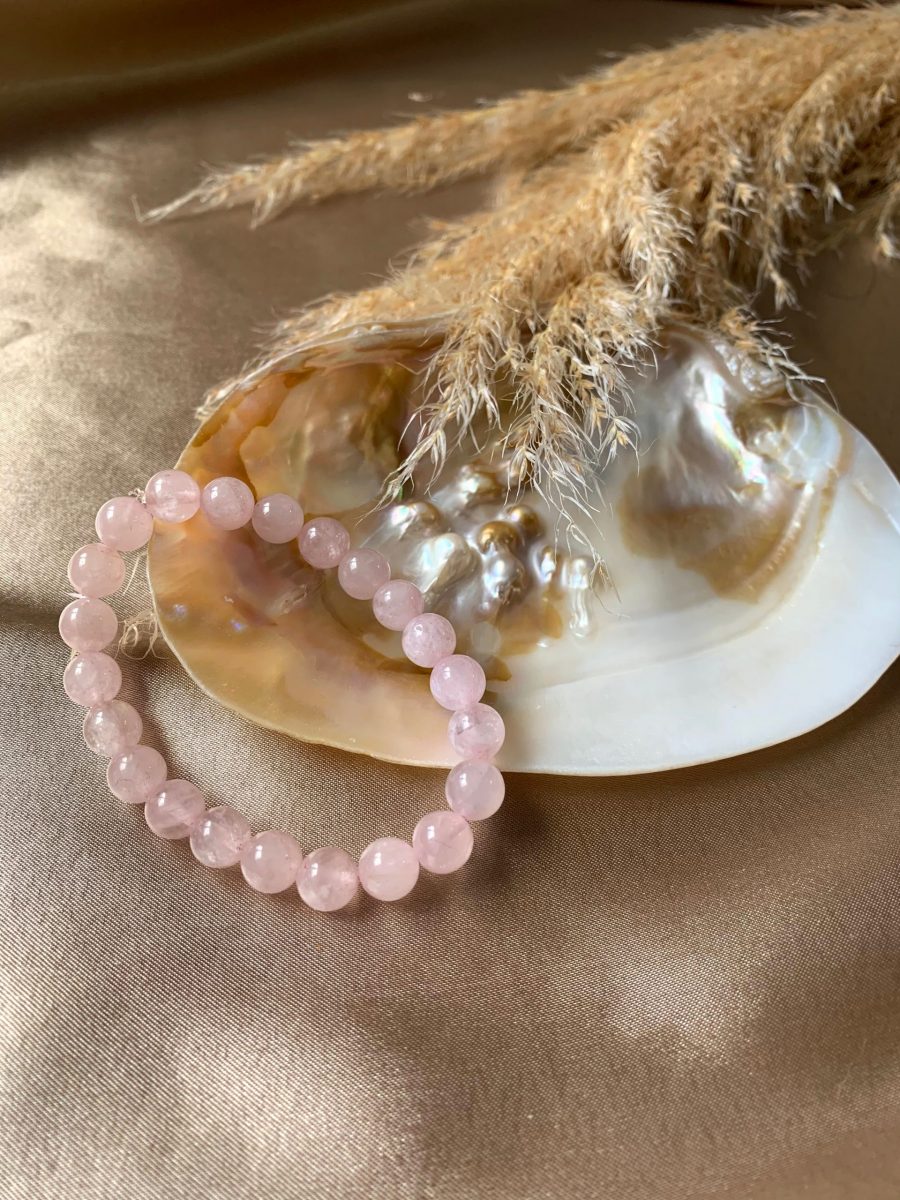 Pembe Kuvars Bileklik (8 mm)