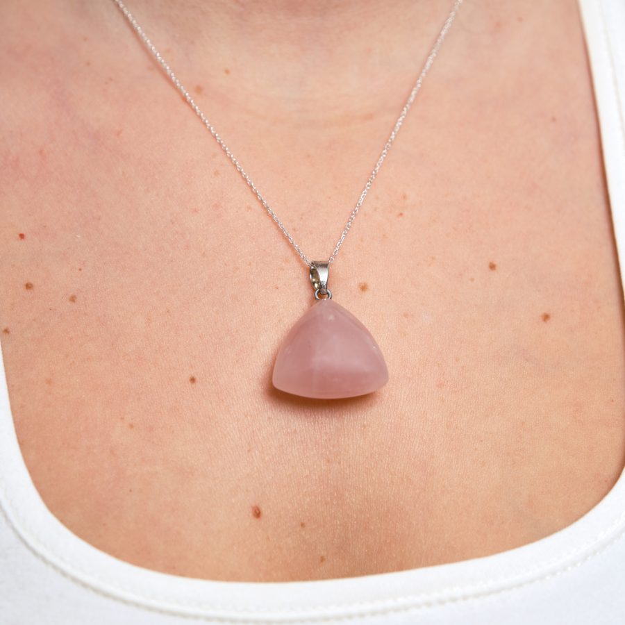 Pembe Kuvars Candy Kolye