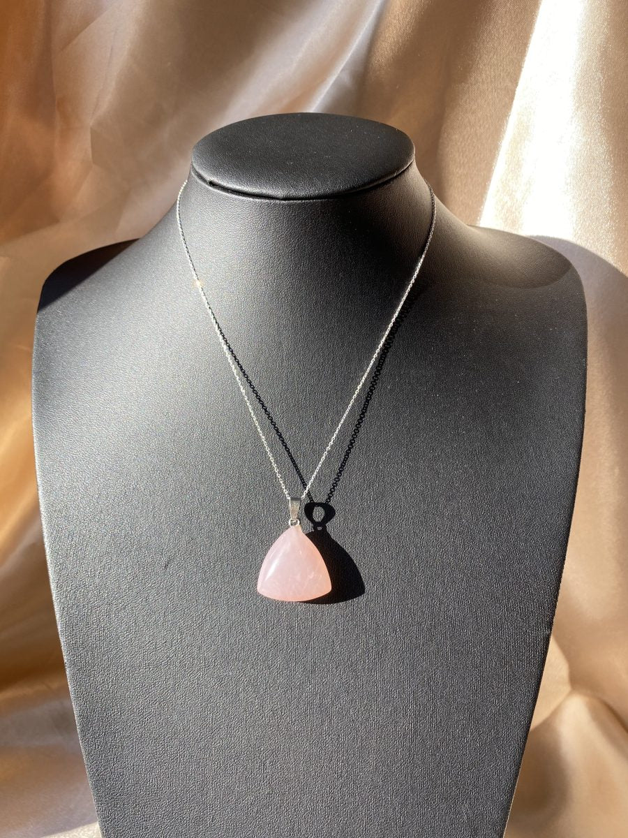 Pembe Kuvars Candy Kolye