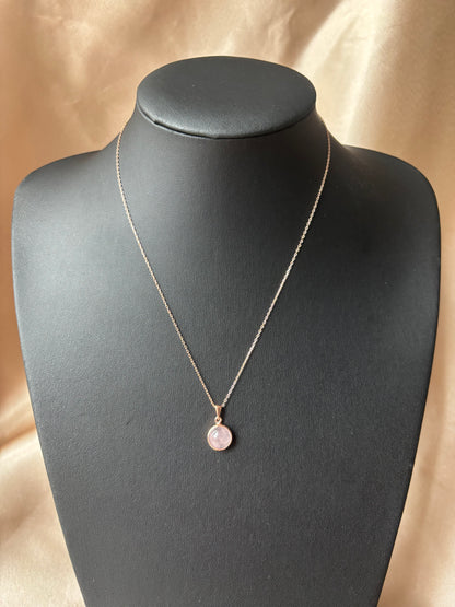 Pembe Kuvars Lavinia Rose Gold Kolye