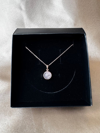 Pembe Kuvars Lavinia Rose Gold Kolye