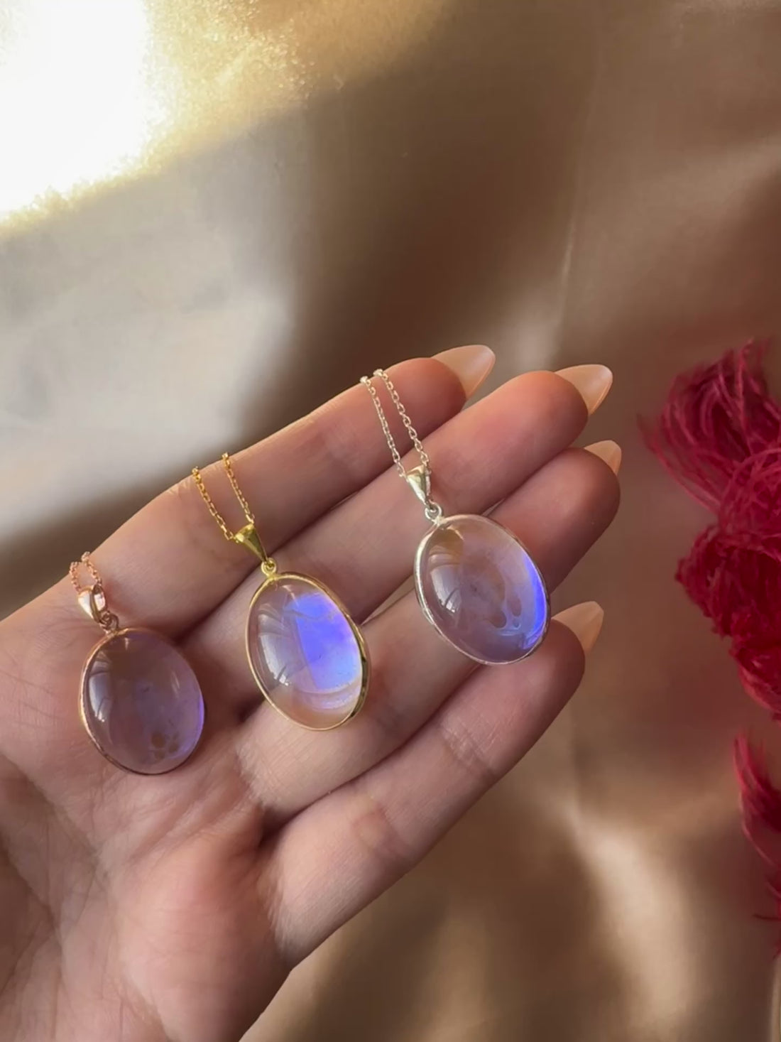 Aura Melek Kuvars Gold Kolye