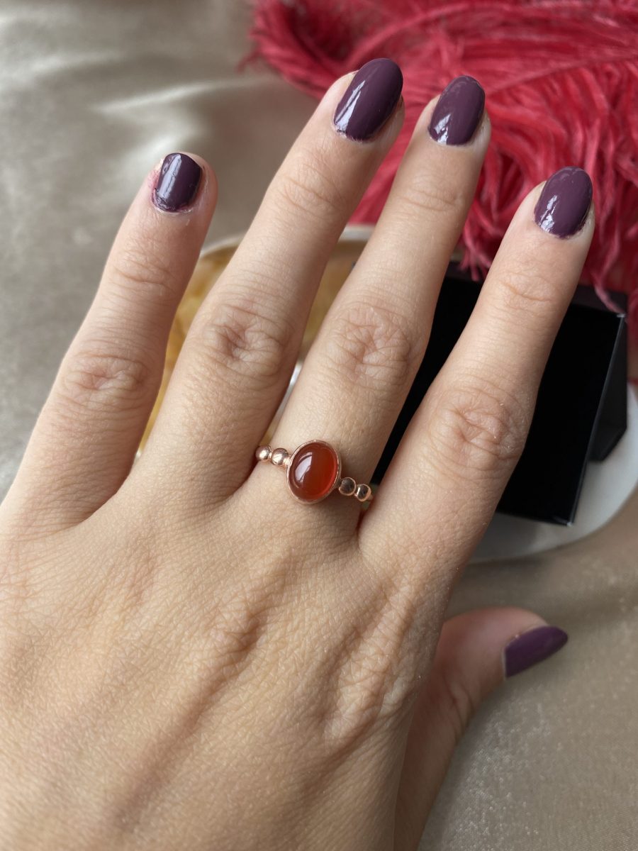 Akik Hera Rose Gold Yüzük