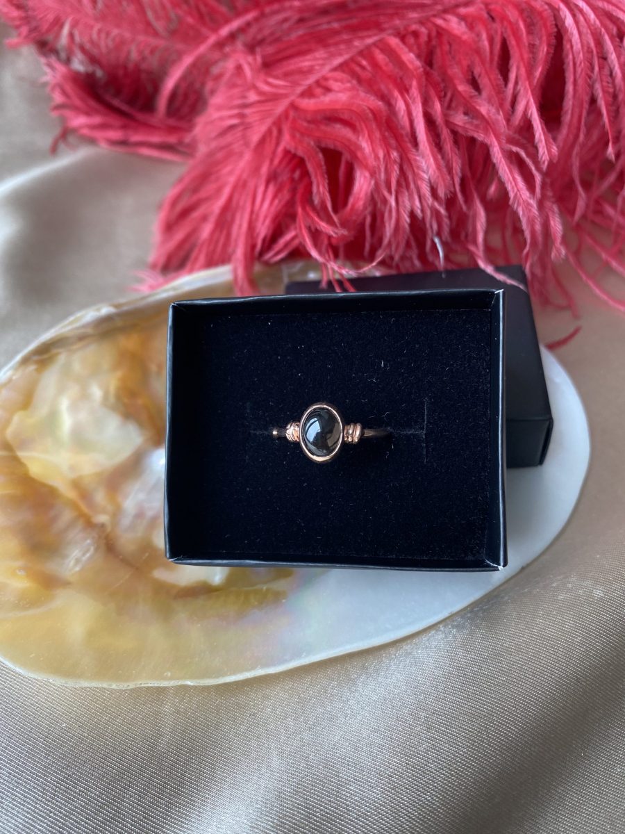 Dumanlı Kuvars Diana Rose Gold Yüzük