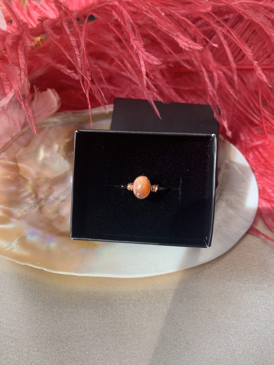 Güneş Taşı Diana Rose Gold Yüzük