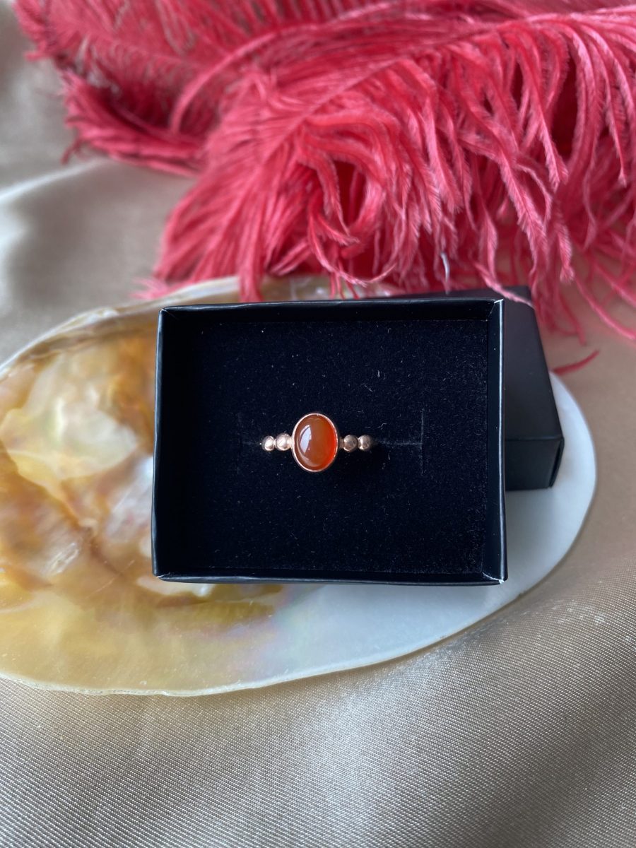 Akik Hera Rose Gold Yüzük