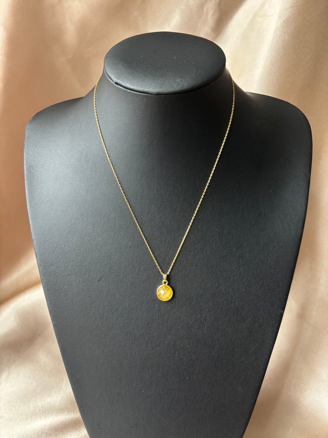 Sitrin Basic Round Gold Kolye