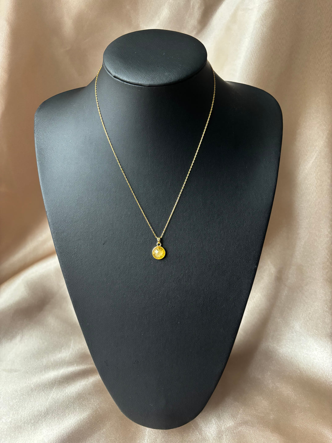 Sitrin Basic Round Gold Kolye